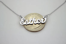 Load image into Gallery viewer, Sterling Silver Personalized Custom Name Pendant Charm

