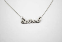 Load image into Gallery viewer, Sterling Silver Personalized Custom Name Pendant Charm
