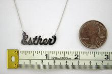 Load image into Gallery viewer, Sterling Silver Personalized Custom Name Pendant Charm
