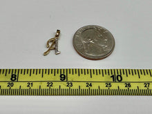 Load image into Gallery viewer, 14k Yellow or White Gold Initial Pendant Charm Diamond Cut A ~ Z Alphabet
