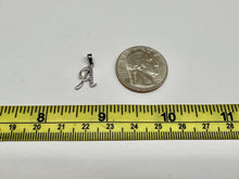 Load image into Gallery viewer, 14k Yellow or White Gold Initial Pendant Charm Diamond Cut A ~ Z Alphabet
