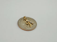 Load image into Gallery viewer, 14k Yellow or White Gold Initial Pendant Charm Diamond Cut A ~ Z Alphabet
