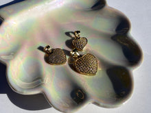 Load image into Gallery viewer, 10K Yellow Gold Heart Pendant Charm with CZ 3 sizes
