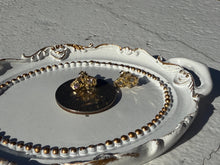 Load image into Gallery viewer, Authentic 10k Solid Yellow Gold Nugget CZ Stud Earrings Men Women Unisex
