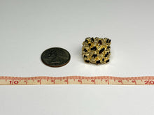Load image into Gallery viewer, 10k Solid Yellow Gold Large Nugget Style Ring (20.5mm Width/22mm Height)
