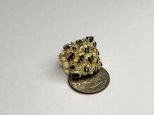 Load image into Gallery viewer, 10k Solid Yellow Gold Large Nugget Style Ring (20.5mm Width/22mm Height)
