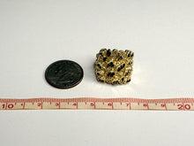 Load image into Gallery viewer, 10k Solid Yellow Gold Large Nugget Style Ring (20.5mm Width/22mm Height)
