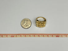 Load image into Gallery viewer, 10k Solid Yellow Gold Large Nugget Style Ring (20.5mm Width/22mm Height)
