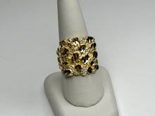 Load image into Gallery viewer, 10k Solid Yellow Gold Large Nugget Style Ring (20.5mm Width/22mm Height)
