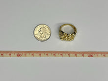 Load image into Gallery viewer, 10k Solid Yellow Gold Nugget Style Ring (19.5mm Width/19.5mm Height)
