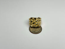 Load image into Gallery viewer, 10k Solid Yellow Gold Nugget Style Ring (19.5mm Width/19.5mm Height)
