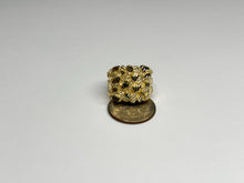 Load image into Gallery viewer, 10k Solid Yellow Gold Nugget Style Ring (19.5mm Width/19.5mm Height)
