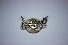 Load image into Gallery viewer, Sterling Silver Personalized Custom Handmade Cursive Name Shiny Gorgeous Pendant Charm with Heart Underline Gift for Her
