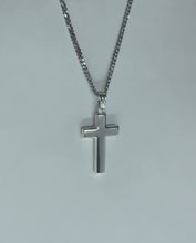 Load and play video in Gallery viewer, 925 Sterling Silver Simple Cross 1.1 Inch Pendant
