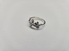 Load image into Gallery viewer, 925 Sterling Silver Plain Lizard Ring for Women 1/2 Inch (13mm) Wide
