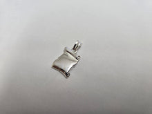 Load image into Gallery viewer, 925 Sterling Silver Plain Hollow Scroll Pendant Italy 19/32 (15mm) Inch Tall
