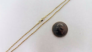 10K Yellow Gold Solid Rope Chain