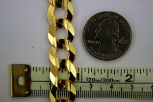 10K Yellow Gold Solid Cuban Chain