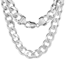 Load image into Gallery viewer, 925 Sterling Silver Thick Curb Cuban Link Chain
