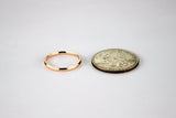 14K Rose Gold Simple Wedding Engagement Ring