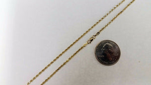 10K Yellow Gold Solid Rope Chain