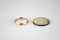 14K Rose Gold Simple Wedding Engagement Ring