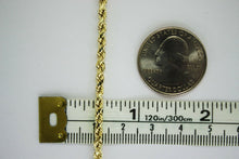 Load image into Gallery viewer, 18K Yellow Gold Solid Rope Chain
