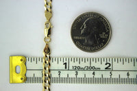 14K Yellow Gold Solid Cuban Chain