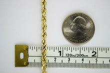 Load image into Gallery viewer, 18K Yellow Gold Solid Rope Chain
