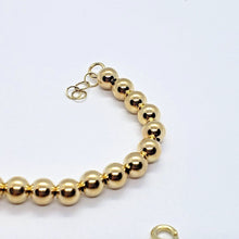 Load image into Gallery viewer, 14K Yellow Gold Hollow Bead Chain Bracelet
