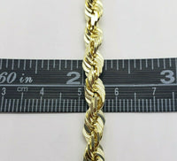 10K Yellow Gold Solid D/C Rope Chain