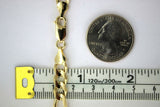 14K Yellow Gold Solid Figaro Chain