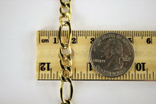 Load image into Gallery viewer, 10K Yellow Gold Hollow Figaro Chain
