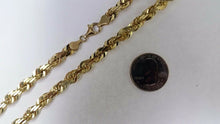 Load image into Gallery viewer, 10K Yellow Gold Solid Rope Chain
