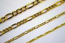 Load image into Gallery viewer, 14K Yellow Gold Hollow Figaro Chain
