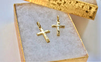 14K Yellow Gold Cross with/out Jesus Pendant