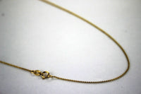14K Yellow Gold Name Pendant Necklace Chain with Heart Design