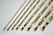 Load image into Gallery viewer, 14K Yellow Gold Hollow Figaro Chain
