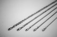 10K White Gold Solid Rope Chain
