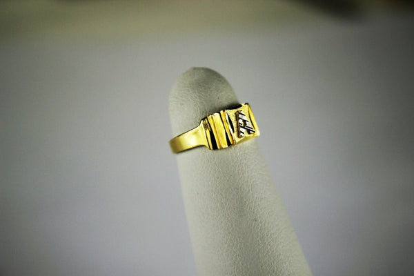 9ct Gold Hallmarked Personalised Heavy Gents Initial ring - ANY TWO LETTERS  - Andrews The Jewellers