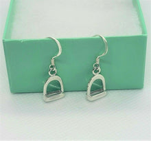 Load image into Gallery viewer, 925 Sterling Silver Stirrup Earrings
