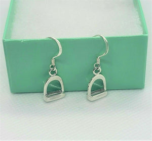 925 Sterling Silver Stirrup Earrings