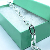 925 Sterling Silver Paperclip Chain