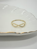 14K Yellow Gold Infinity Band Ring