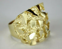 10K Yellow Gold Extra Large Nugget Ring