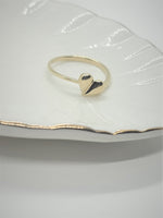 10K Yellow Gold Simple Heart Ring