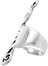 Load image into Gallery viewer, 925 Sterling Silver Polished Finish Fork Ring

