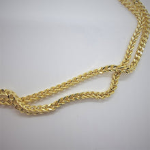 Load image into Gallery viewer, 10K Yellow Gold Hollow Franco Chain
