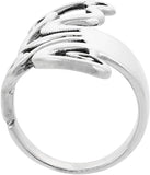 925 Sterling Silver Polished Finish Fork Ring