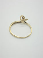 10K Yellow Gold Single Butterfly Ring